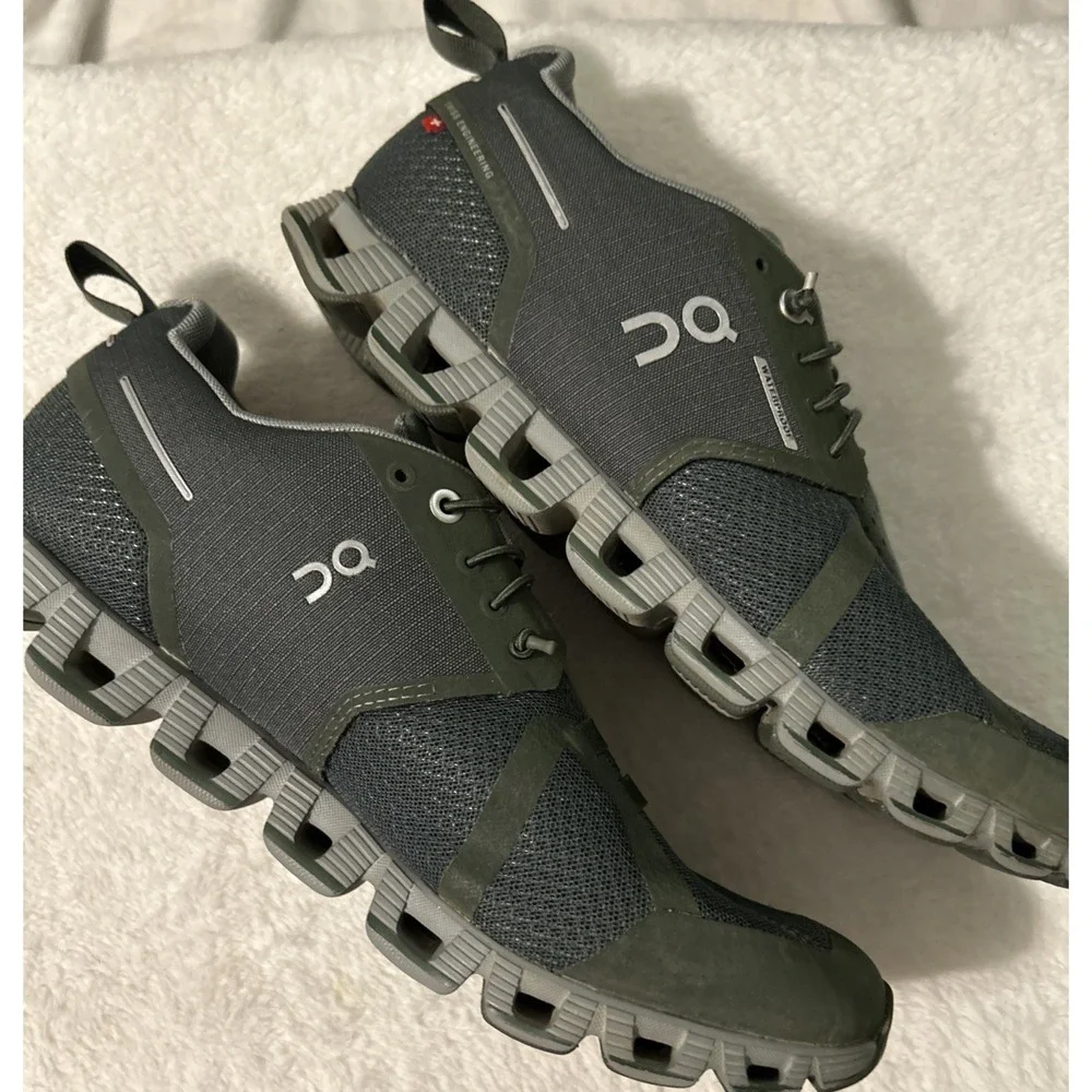 On Cloud 6 Running Shoes Olive Moss Men's Waterproof 8.5 - Picture 7 of 9